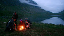 Leirbål i Trollheimen.